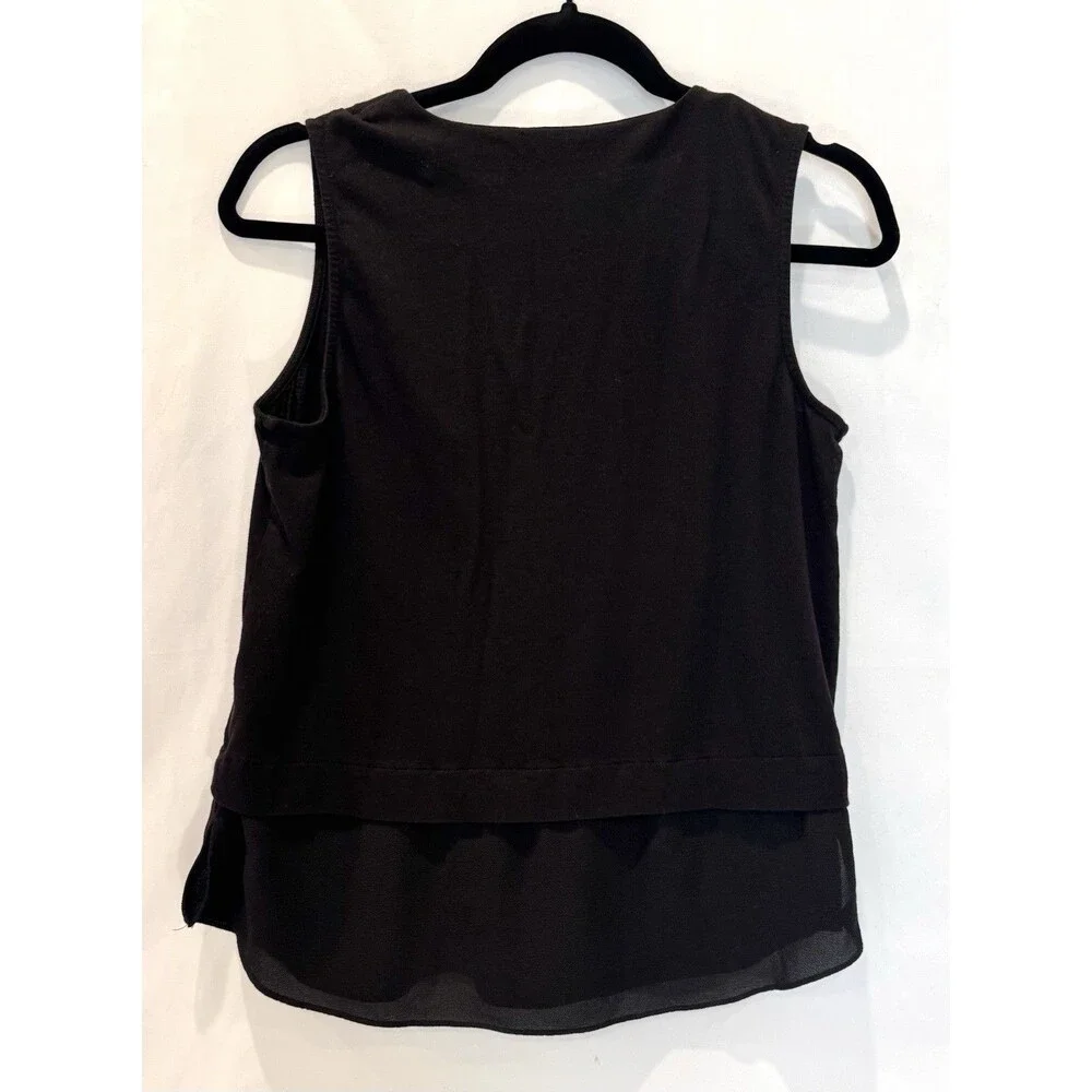 Michael Kors Sleeveless Black Top Women’s M Medium (Minor Flaw - See Pics!)